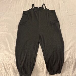 Women's Heathered Charcoal Jumpsuit